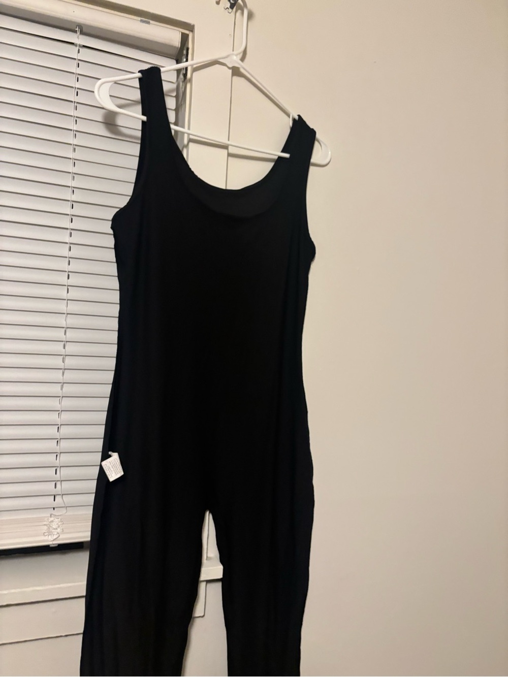 SHEIN Black Scoop Neck Sleeveless Jumpsuit